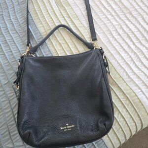 Kate Spade Black Pebbled Leather Crossbody